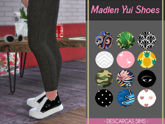 Sims 4 Madlen Yui Shoes at Descargas Sims