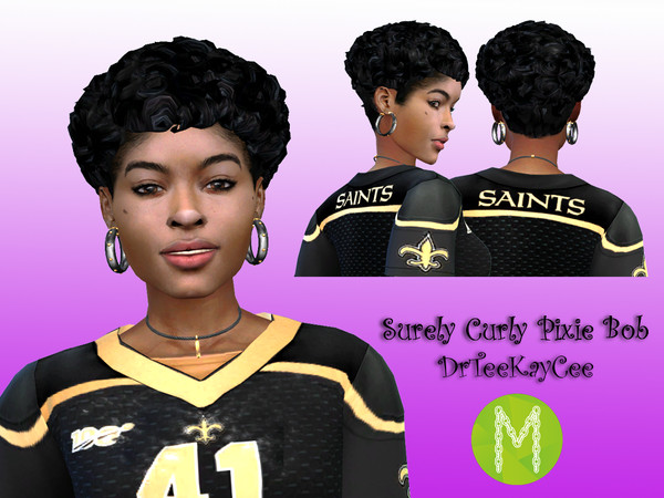 Sims 4 Surely Curly Pixie Bob by drteekaycee at TSR