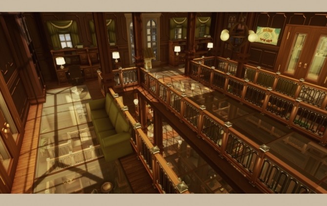 Sims 4 St. laurel library the heart of Britechester at a winged llama