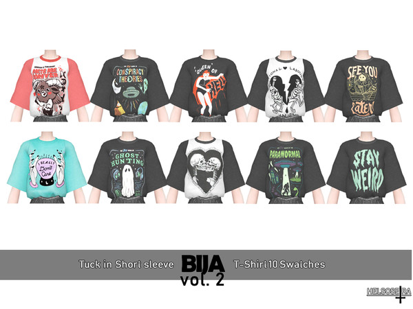 Sims 4 BIJA Vol.2 T Shirt by Helsoseira at TSR