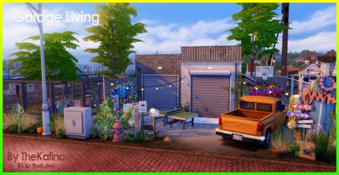 Sims 4 Garage Living at Kalino