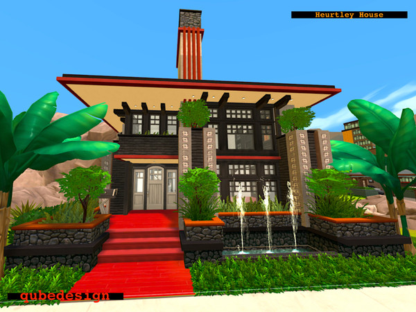 Sims 4 Heurtley House by QubeDesign at TSR