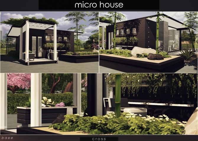 Sims 4 Micro House by Praline at Cross Design