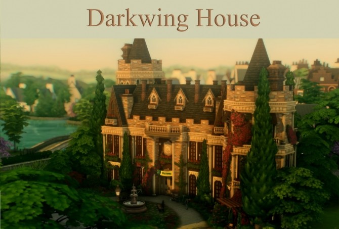 Sims 4 Darkwing house at a winged llama