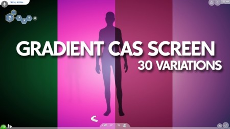 Gradient CAS Screen by Ahinana at Mod The Sims