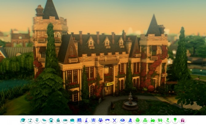Sims 4 Darkwing house at a winged llama