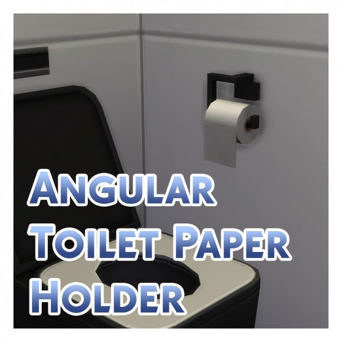 Sims 4 Angular Toilet Paper Roll Holder by Menaceman44 at Mod The Sims