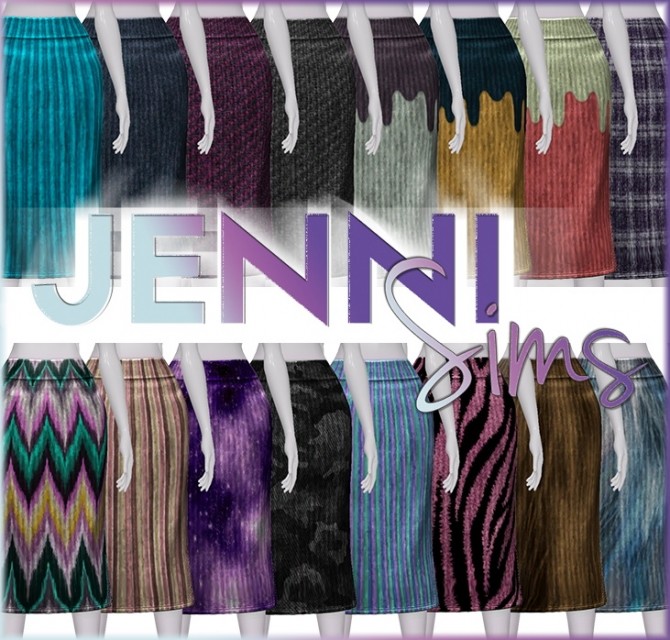 Sims 4 Skirt Knit at Jenni Sims