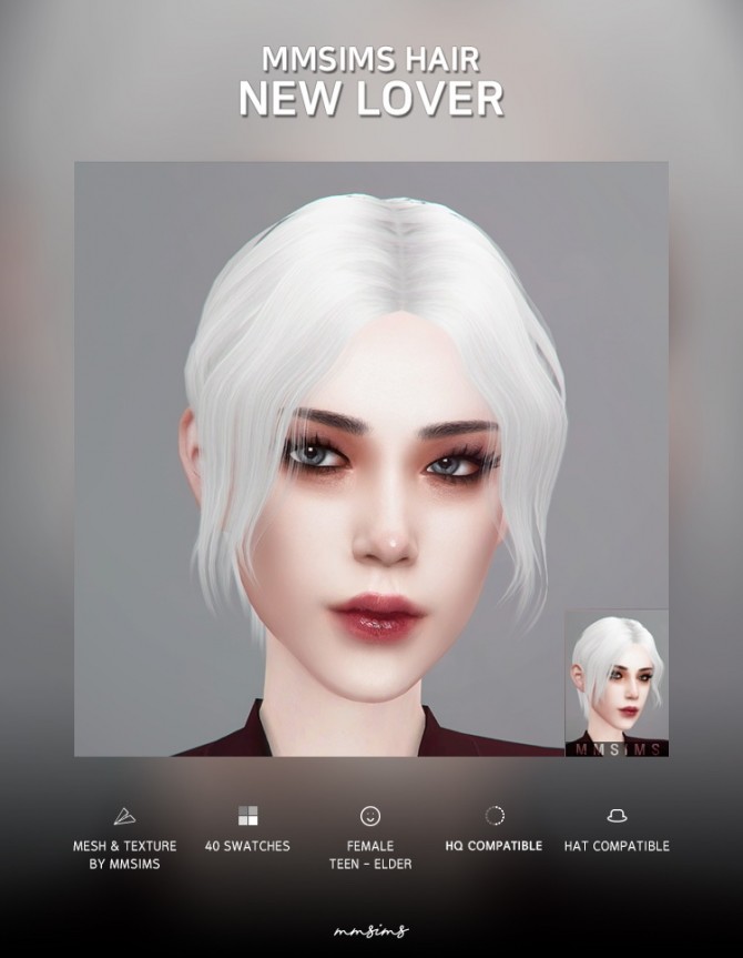 Sims 4 Hair New Lover at MMSIMS