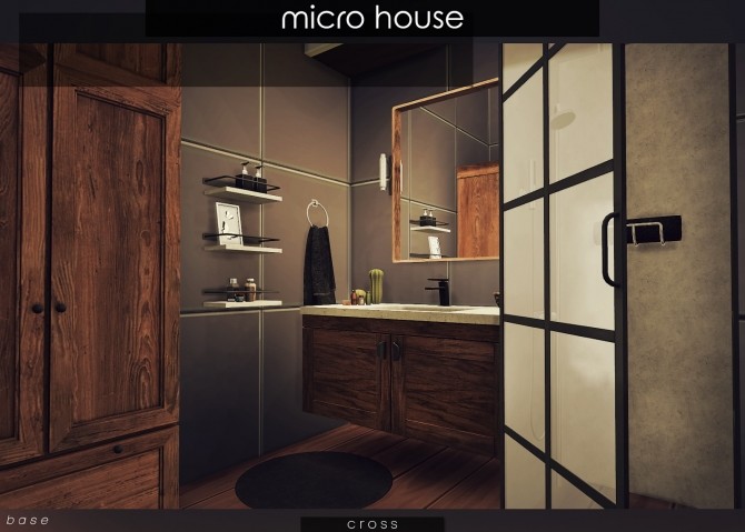 Sims 4 Micro House by Praline at Cross Design