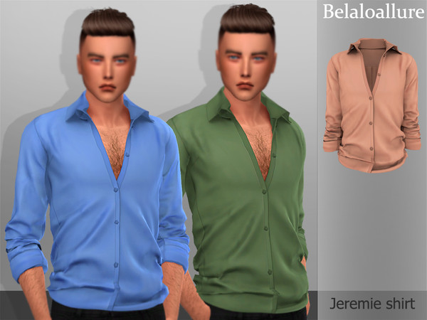 Sims 4 Belaloallure Jeremie shirt by belal1997 at TSR