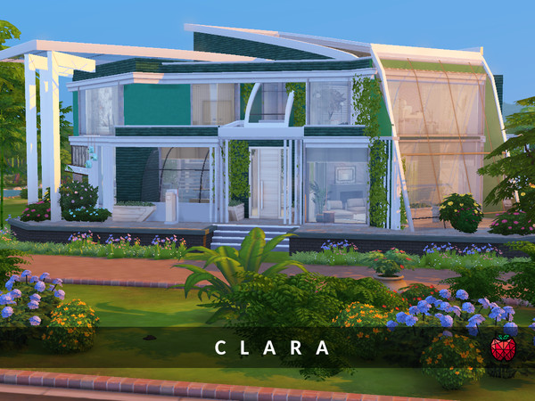Sims 4 Clara 3 bedroom house by melapples at TSR