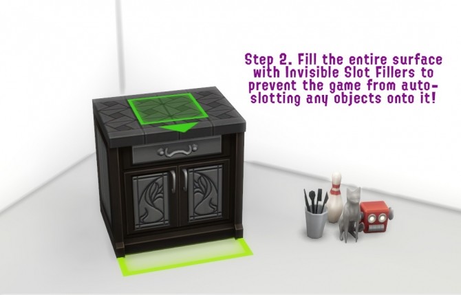 Sims 4 Invisible Slot Filler Freely Place Objects On Surfaces by InternWaffle at Mod The Sims