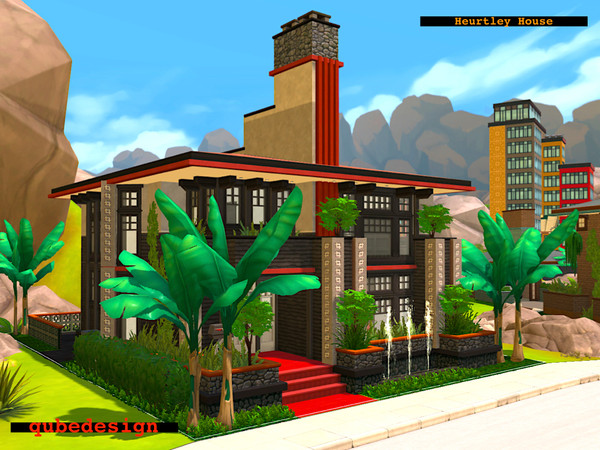 Sims 4 Heurtley House by QubeDesign at TSR