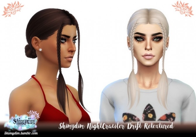 Sims 4 NIGHTCRAWLER DRIFT hair retexture at Shimydim Sims