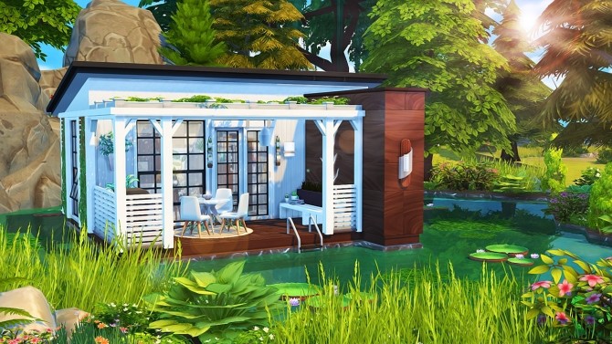 Sims 4 FLOATING TINY HOUSE at Aveline Sims