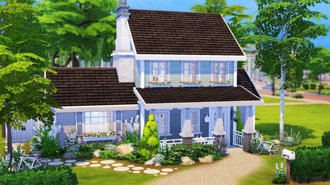 TINY HOUSE FOR 8 SIMS at Aveline Sims » Sims 4 Updates