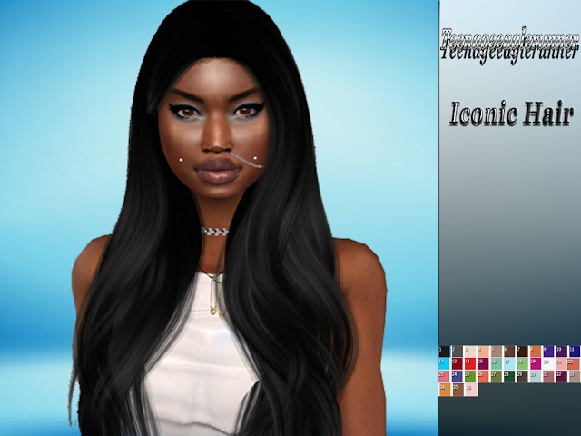 Sims 4 Iconic Hair Recolor at Teenageeaglerunner