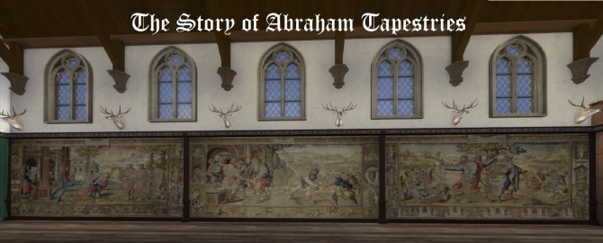 Sims 4 The Story of Abraham Tapestries Collection by Nutter Butter 1 at Mod The Sims