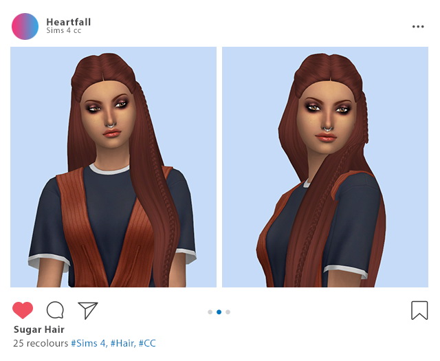 Sims 4 Sugar hair at Heartfall