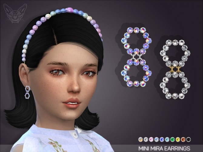 Sims 4 Mini mira earrings at Giulietta