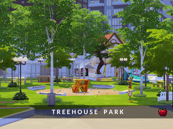 Sims 4 Treehouse Park by melapples at TSR