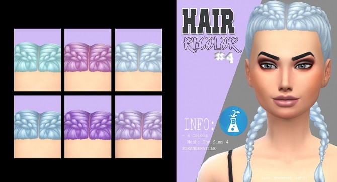 Sims 4 Hair recolor #4 at Kass