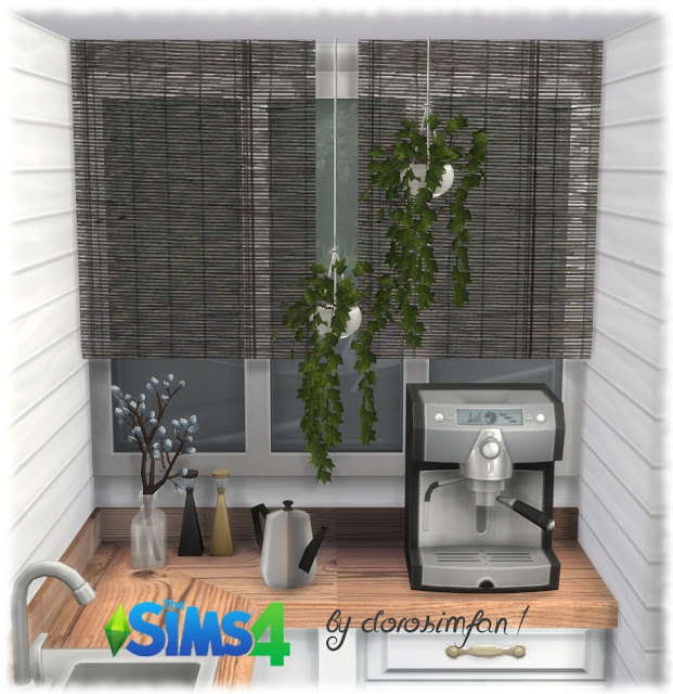 Sims 4 Bamboo blinds by dorosimfan1 at Sims Marktplatz