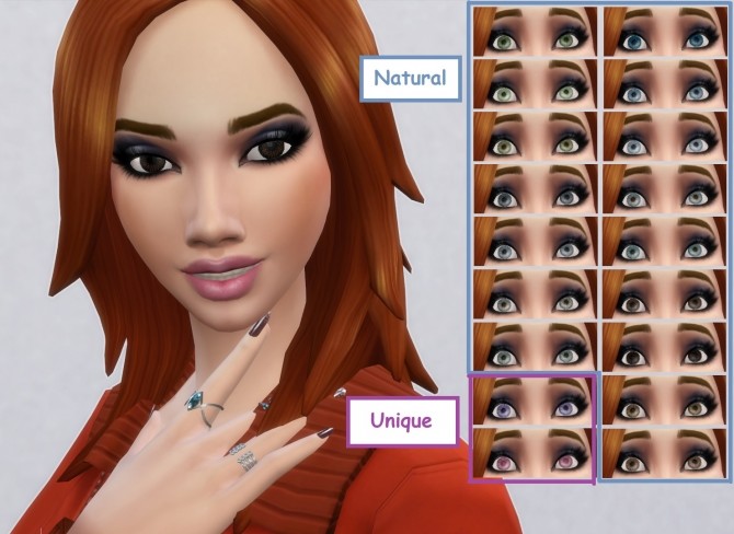 Sims 4 Sparkly Natural Colored Eyes by Serpentia at Mod The Sims
