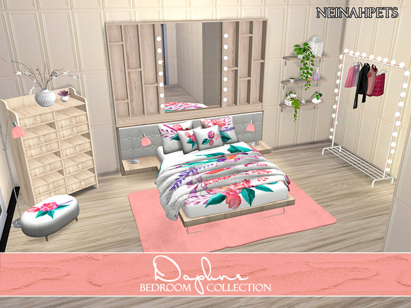 Sims 4 Daphne Bedroom Collection by neinahpets at TSR