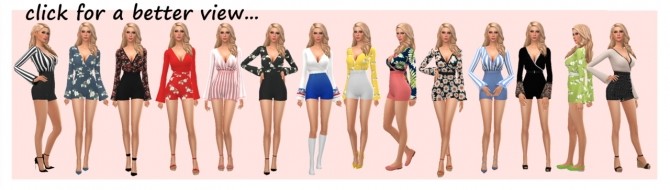 Sims 4 EP03 FLARED SLEEVE ROMPER at Sims4Sue