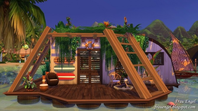 Sims 4 Houseboat Little Dream at Frau Engel