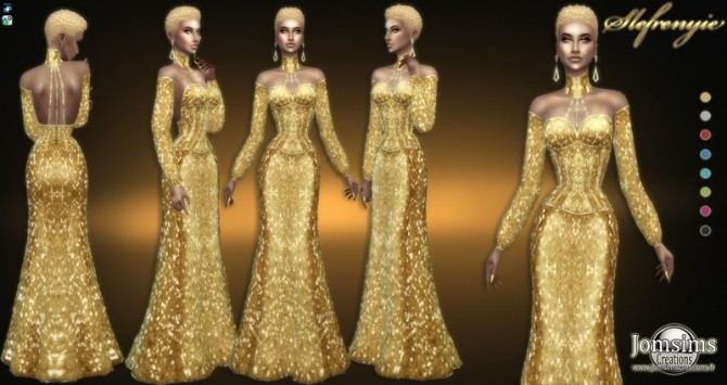 Sims 4 Slefrenyie dress at Jomsims Creations