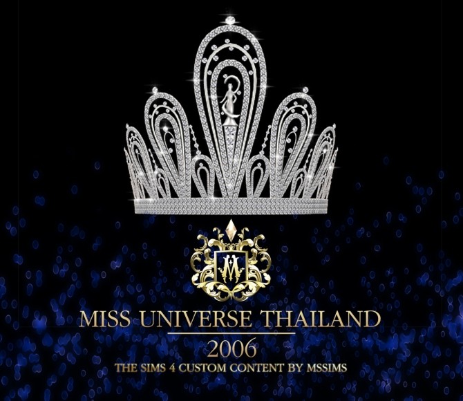 Sims 4 MISS UNIVERSE THAILAND 2006 CROWN at MSSIMS
