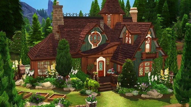 Sims 4 GARDEN WITCH’S FAMILY HOME at Aveline Sims