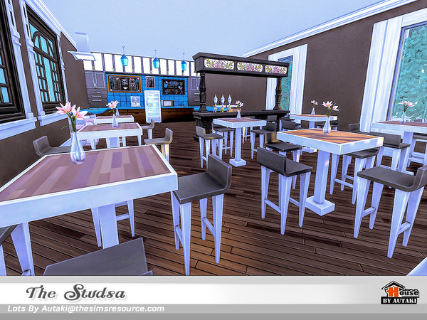 Sims 4 The Studsa modern dorm by autaki at TSR