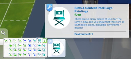 Content Pack Logos Painting by TheRandomMelon at Mod The Sims