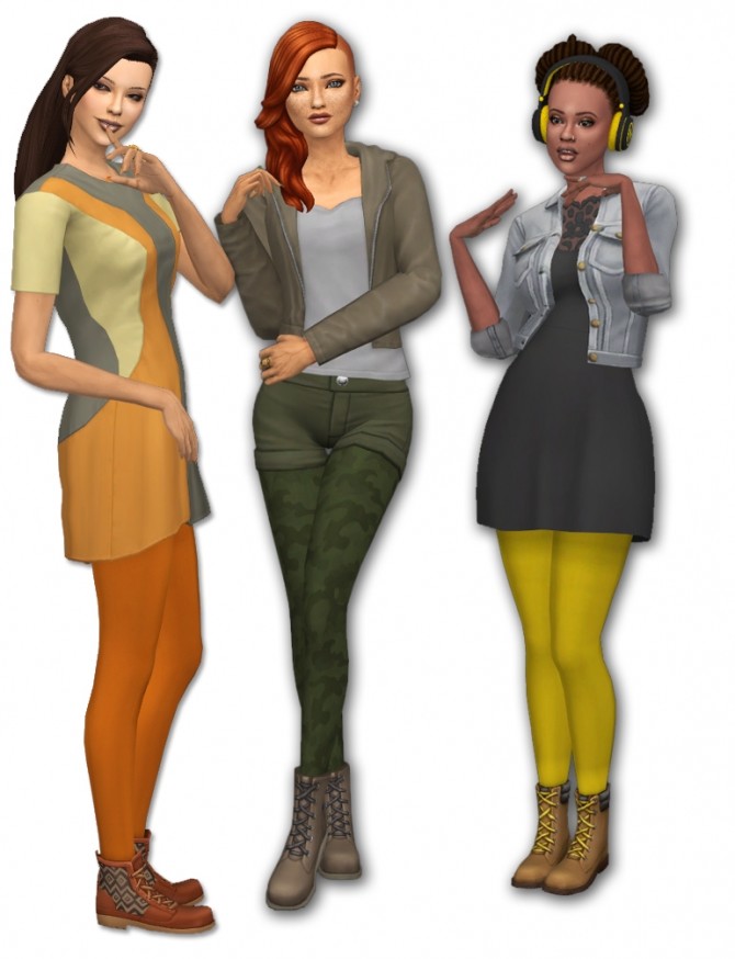 Sims 4 Fall Color Tights at Sims 4 Diversity Project