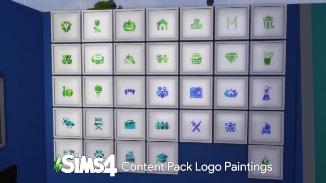 Sims 4 Content Pack Logos Painting by TheRandomMelon at Mod The Sims
