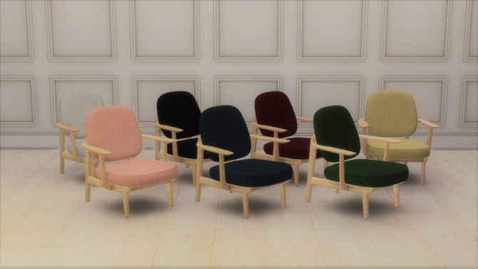 Sims 4 FRED LOUNGE CHAIR at Meinkatz Creations