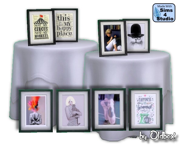 Sims 4 Picture Frames by Oldbox at All 4 Sims