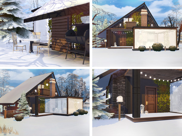 Sims 4 Winter Cottage by Rirann at TSR