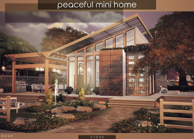 Sims 4 Peaceful Mini Home by Praline at Cross Design