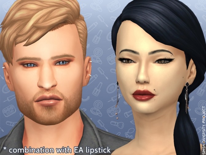 Sims 4 Just a lipgloss at Sims 4 Diversity Project