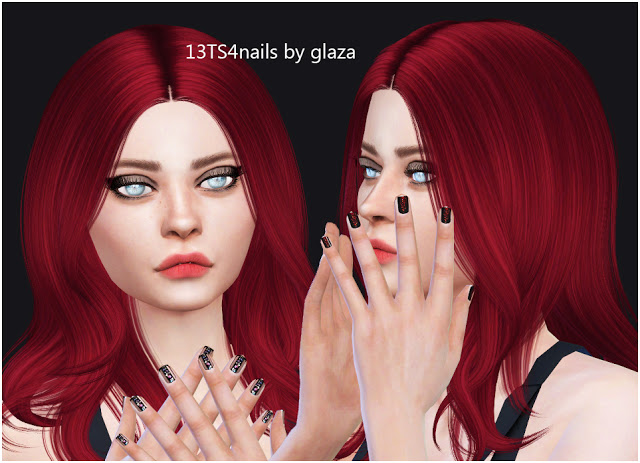 Sims 4 Nails 13 at All by Glaza