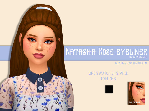 Sims 4 Natasha Rose Eyeliner by LadySimmer94 at TSR