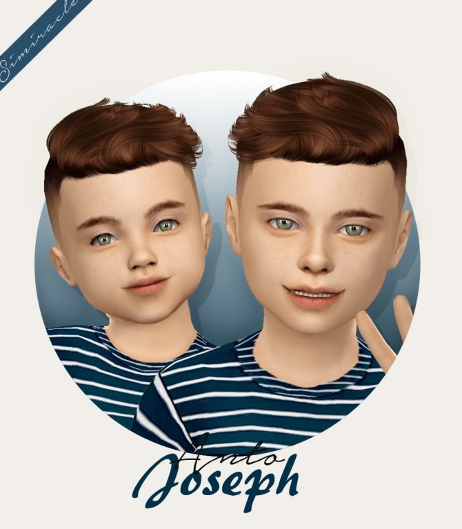 Sims 4 Anto Joseph hair for kids and toddlers at Simiracle