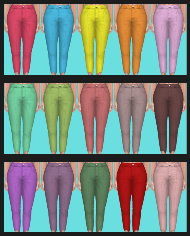 Sims 4 Discover University Jeans Recolors at Annett’s Sims 4 Welt