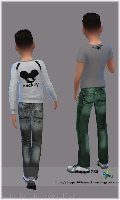 Sims 4 Sweaters, T Shirts & Jeans at Hoppel785