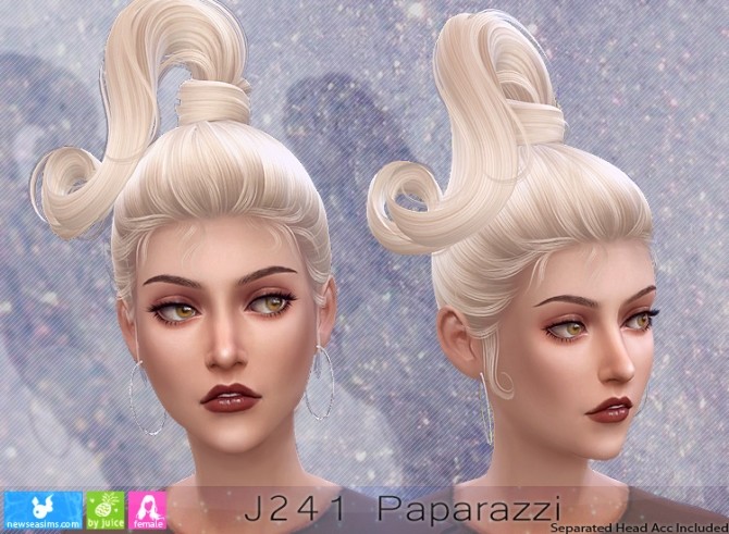 Sims 4 J241 Paparazzi hair (P) at Newsea Sims 4